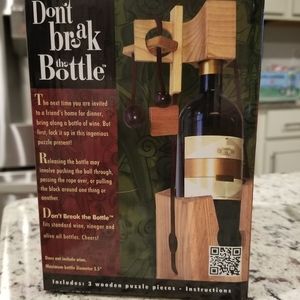 "Don't Break the Bottle" Wooden Puzzle